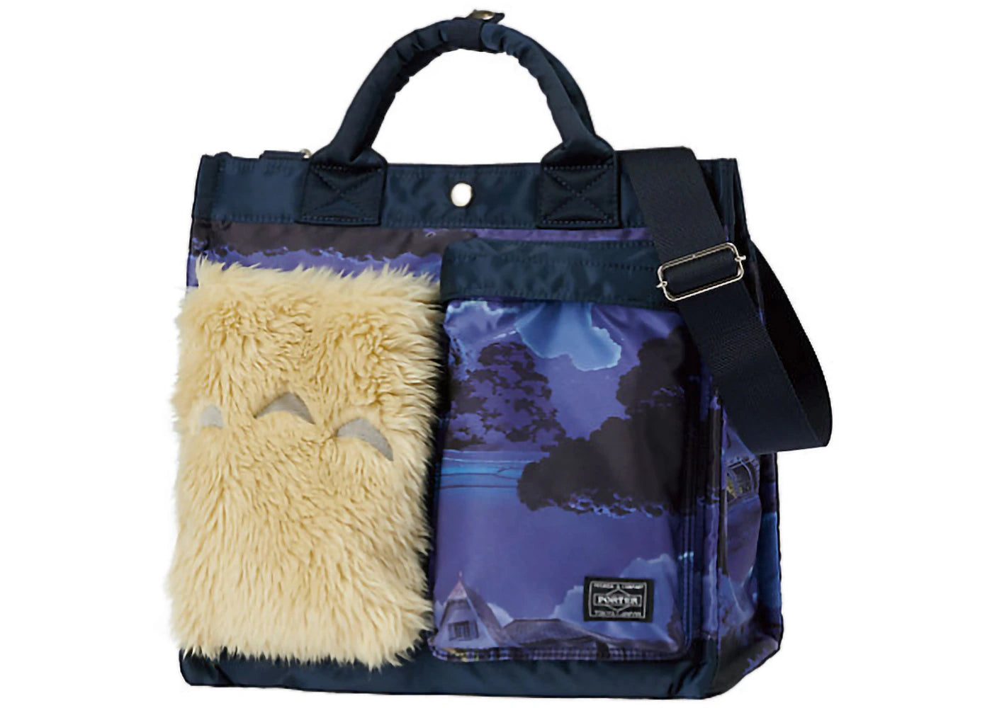 Porter x My Neighbor Totoro 2 Way Large Tote Bag Navy