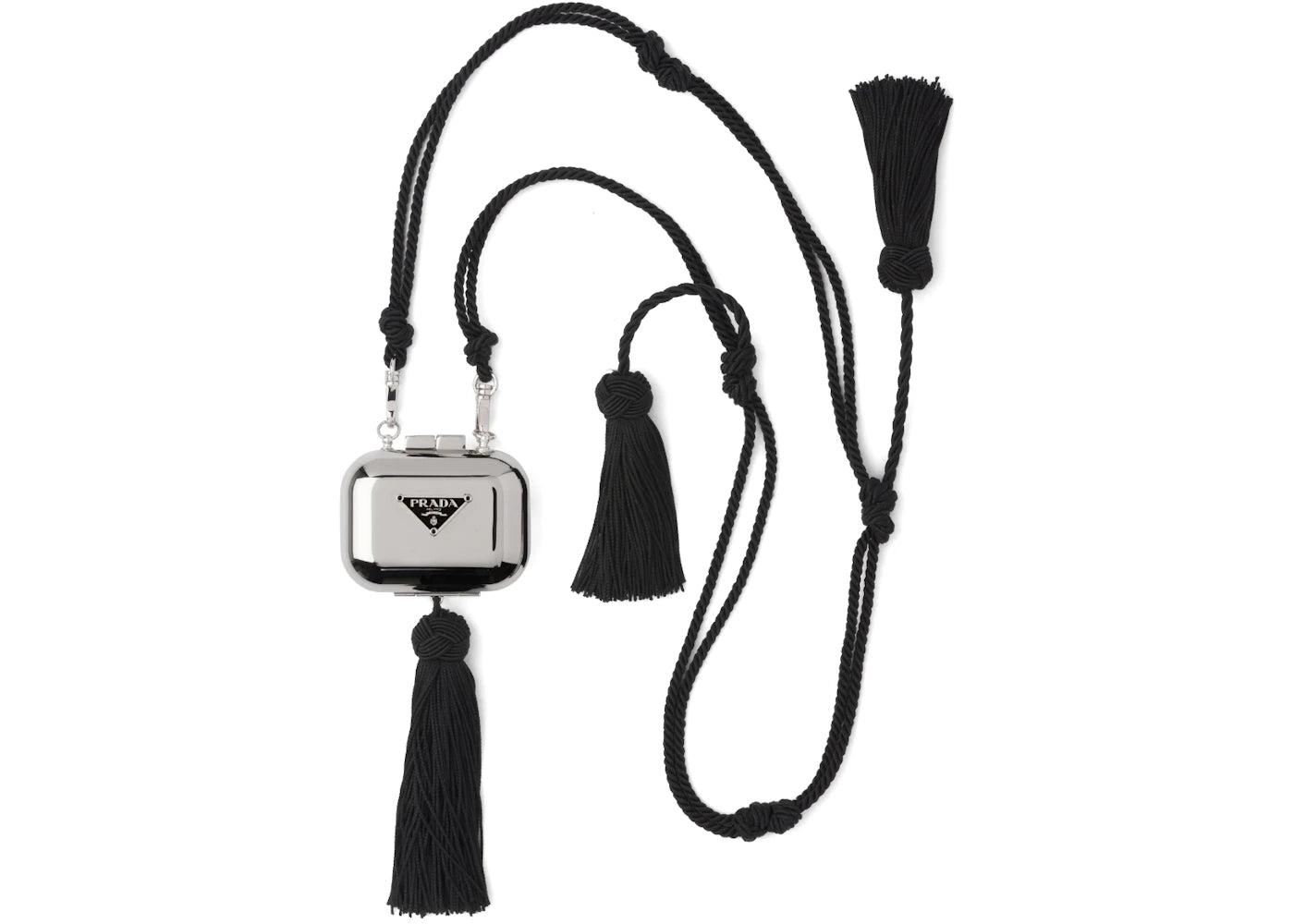 Prada AirPods Pro Necklace Case Steel Gray