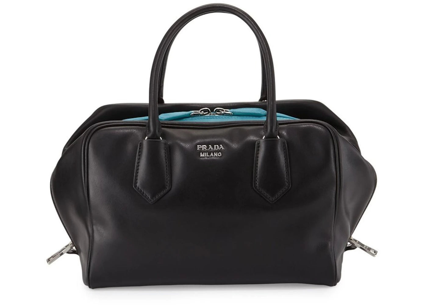 Prada Bauletto Handbag Black