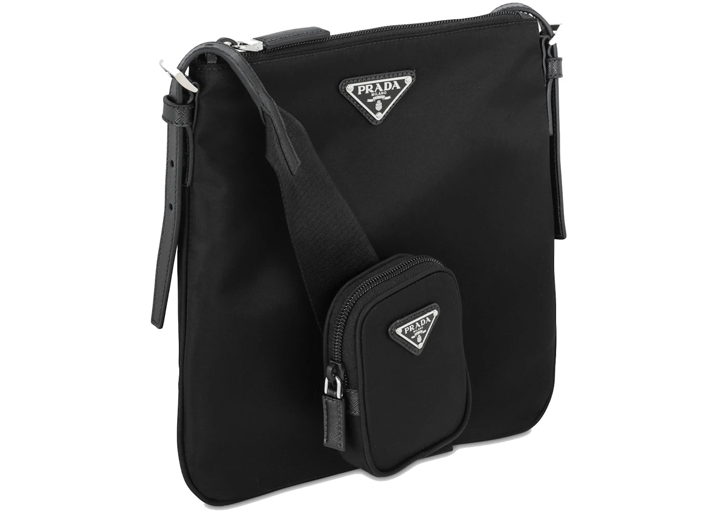Prada Black Nylon Crossbody Bag Black