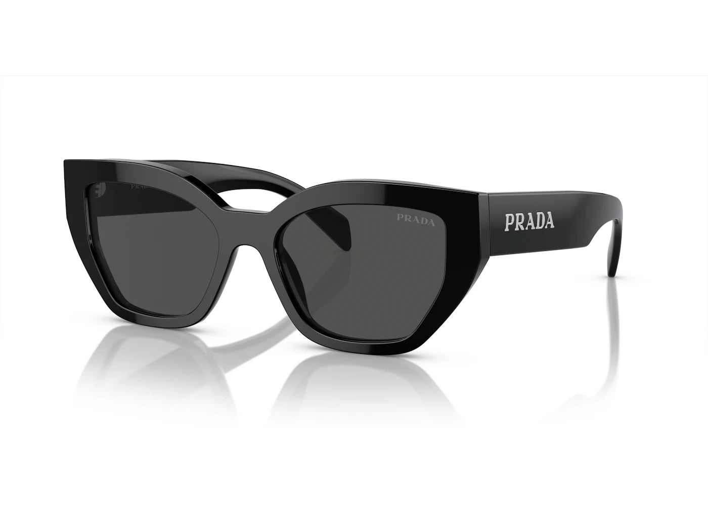 Prada Butterfly Logo Sunglasses Black/Silver (SPRA09 1AB-5SO)