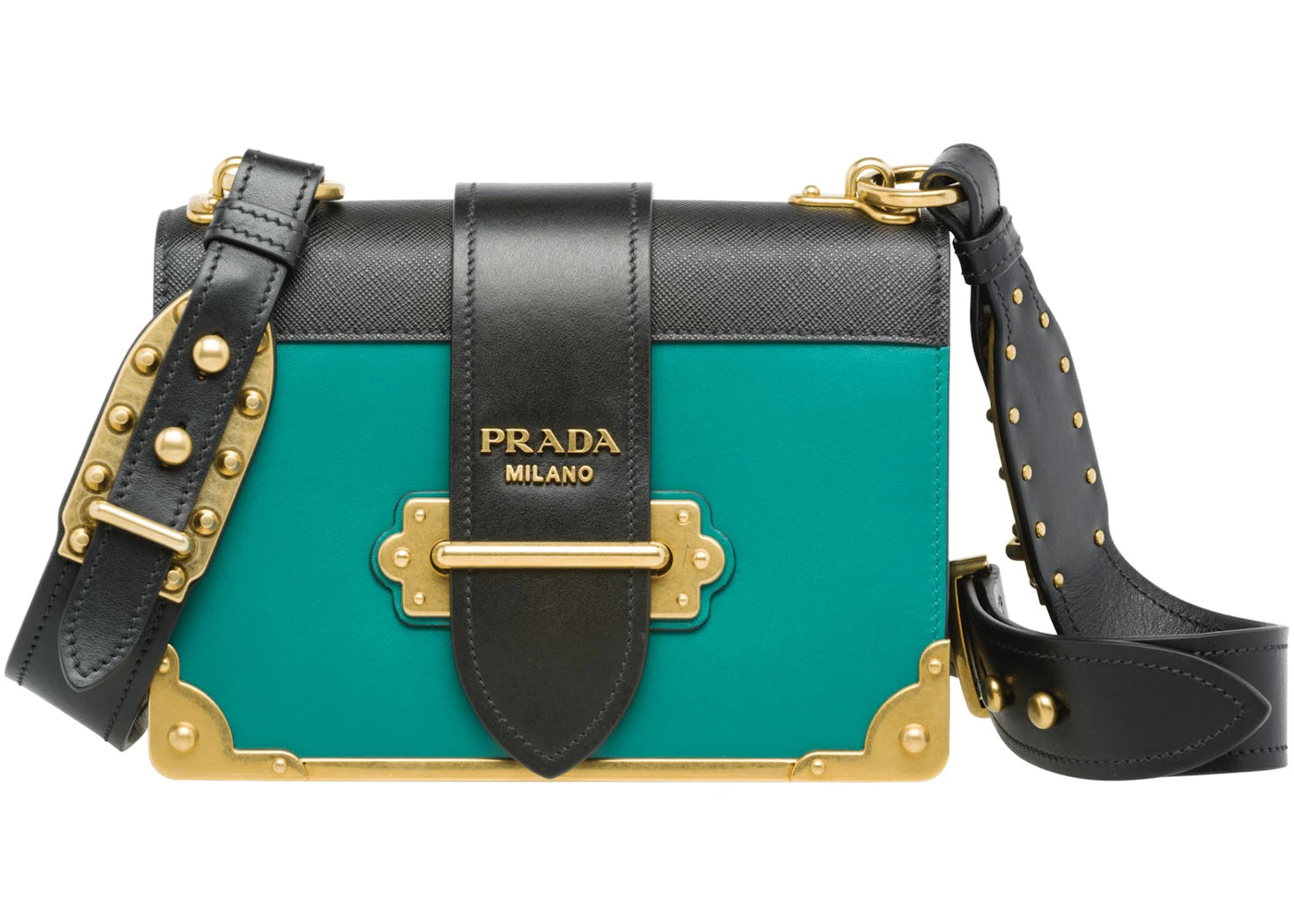 Prada Cahier Blue Green