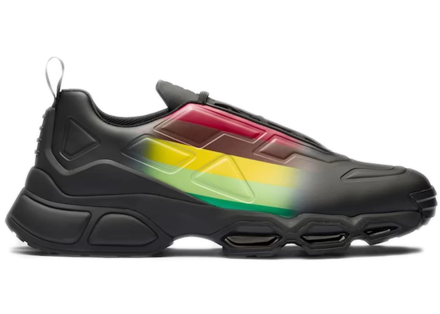 Prada Collision Cross Sneaker Black Apple Green