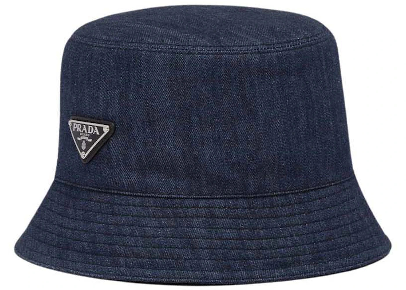 Prada Denim Bucket Hat Navy