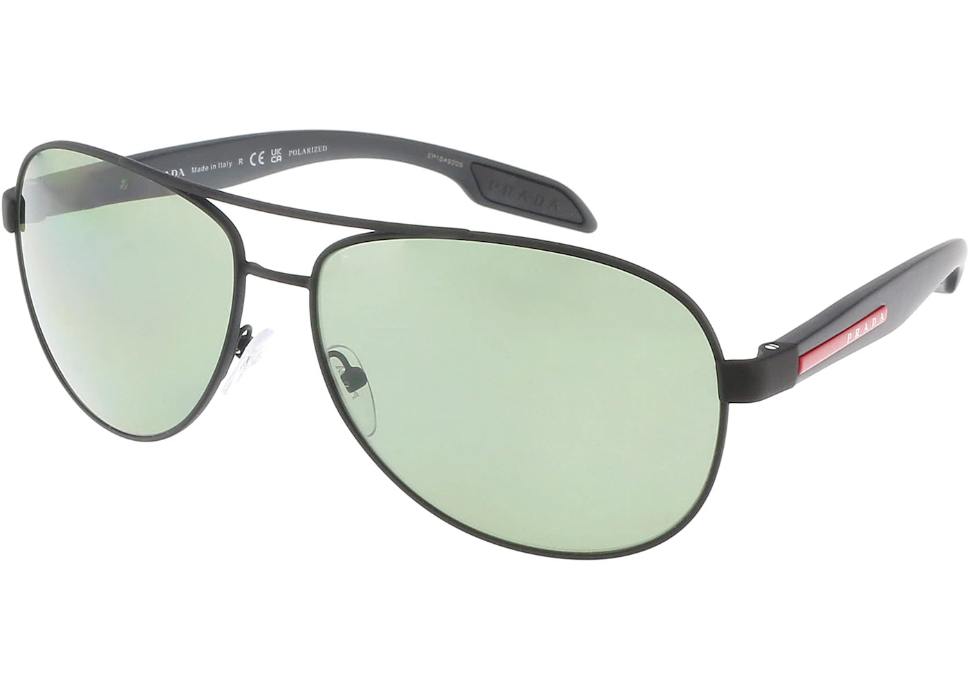 Prada Linea Rossa Oval Sunglasses Black (0PS 53PS DG05X162)