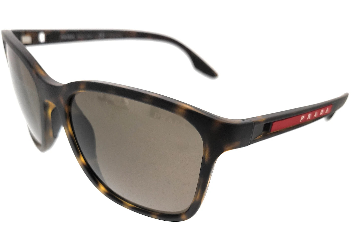 Prada Linea Rossa Rectangular Sunglasses Havana/Brown (0PS 02WS)