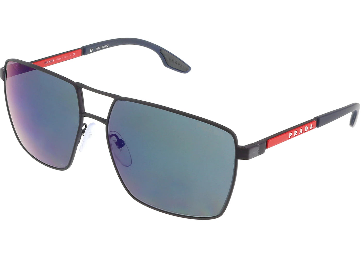 Prada Linea Rossa Square Sunglasses Blue Rubber (0PS 50WS)
