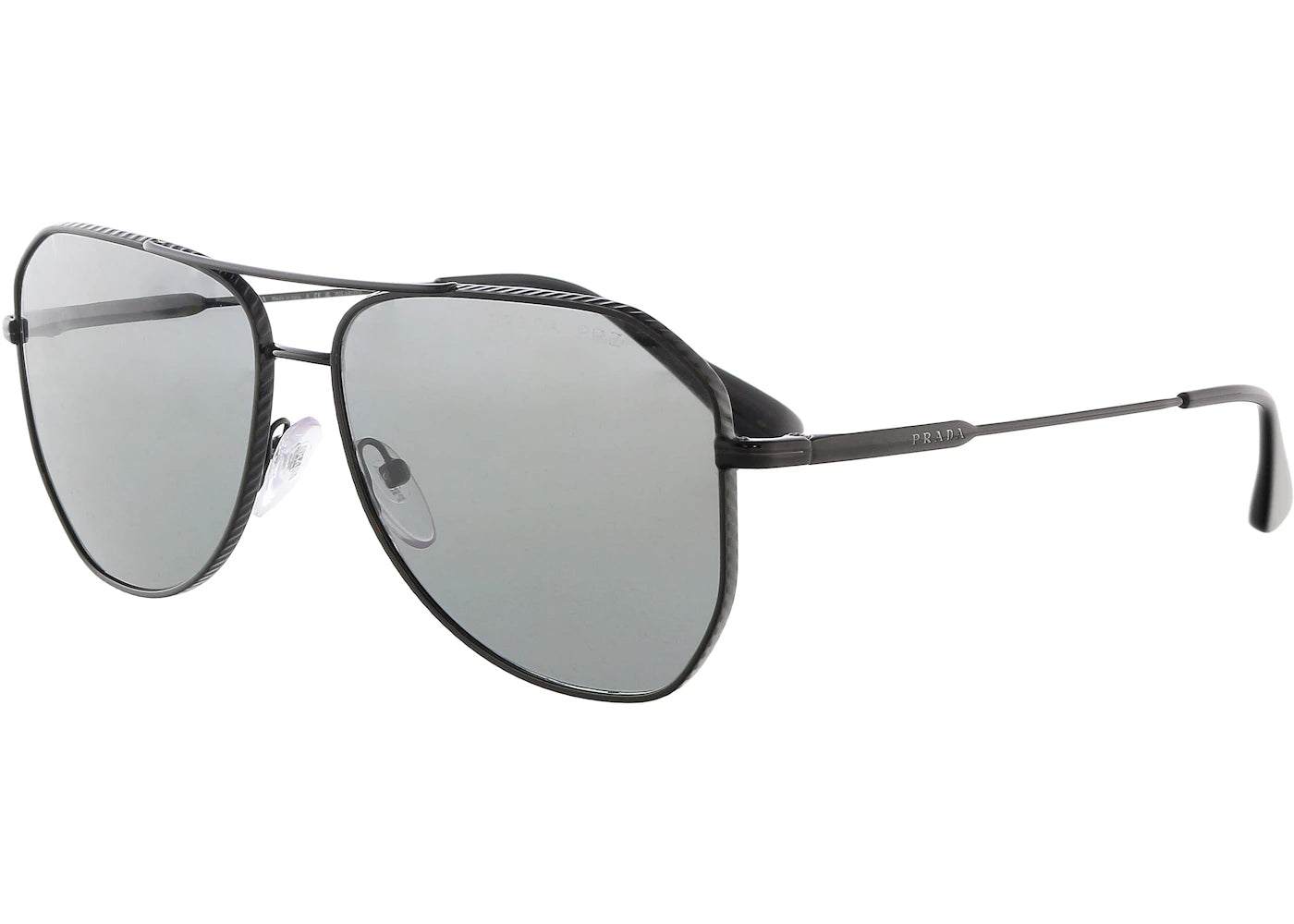 Prada Oval Sunglasses Black (0PR 63XS 1AB08G)