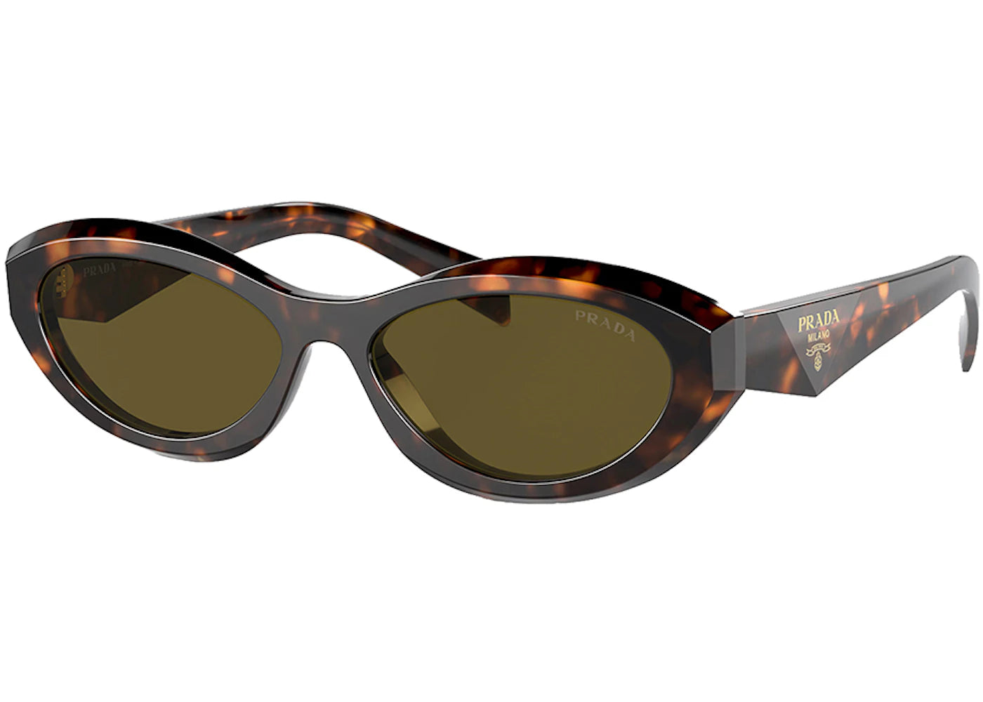 Prada Oval Sunglasses Sage/Honey Tortoise (PR_26ZS_14L09Z_55mm)
