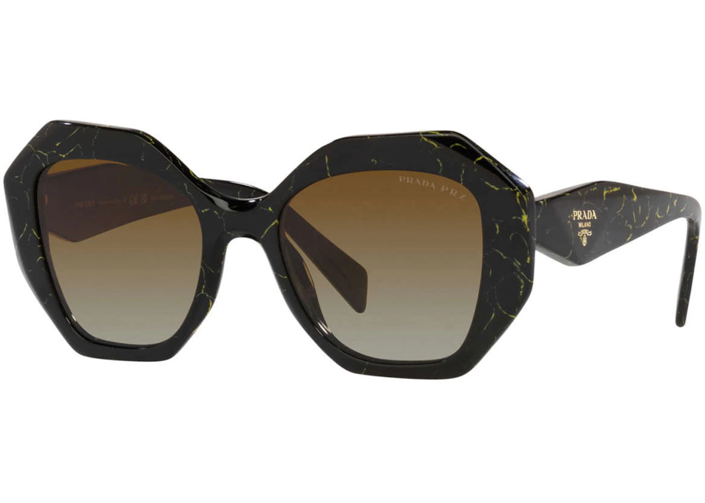 Prada Oversized Sunglasses Green (PR16WSF-19D6E1-53)