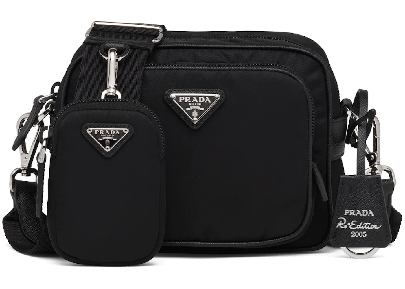 Prada Re-Edition 2005 Nylon Bag Black/Black