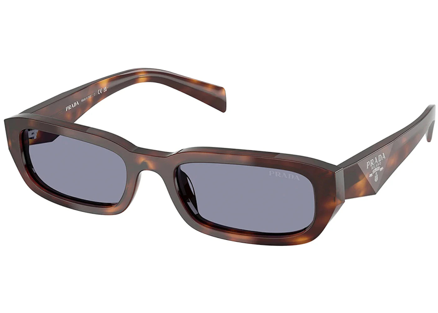 Prada Rectangle Sunglasses Classic Tortoise (PR_B06S_15W03N_53mm)