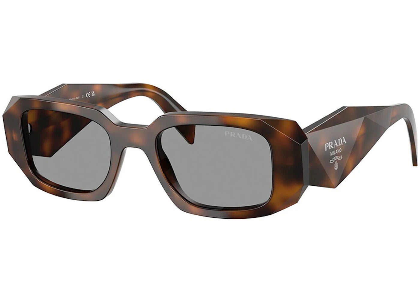 Prada Rectangle Sunglasses Juniper Tortoise (PR_17WS_20D50Q_49mm)