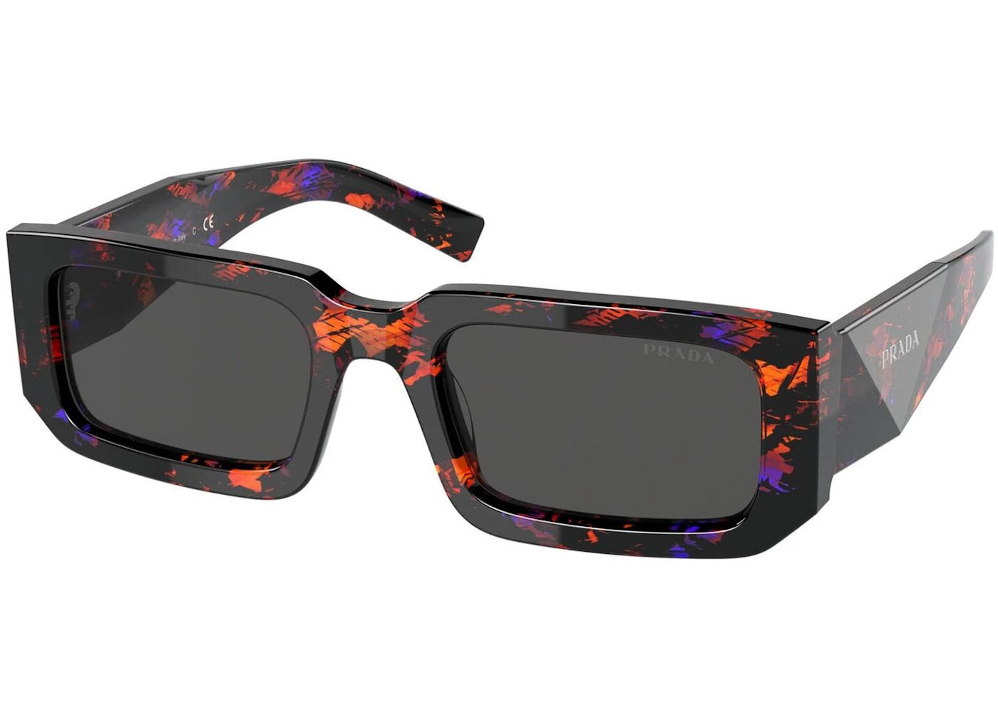 Prada Rectangle Sunglasses Red/Purple (PR06YS-06V5S0-53)