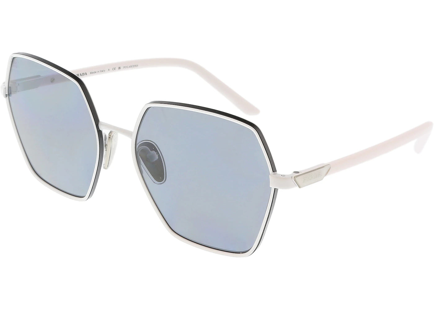 Prada Rectangular Sunglasses White (0PR 56YS)