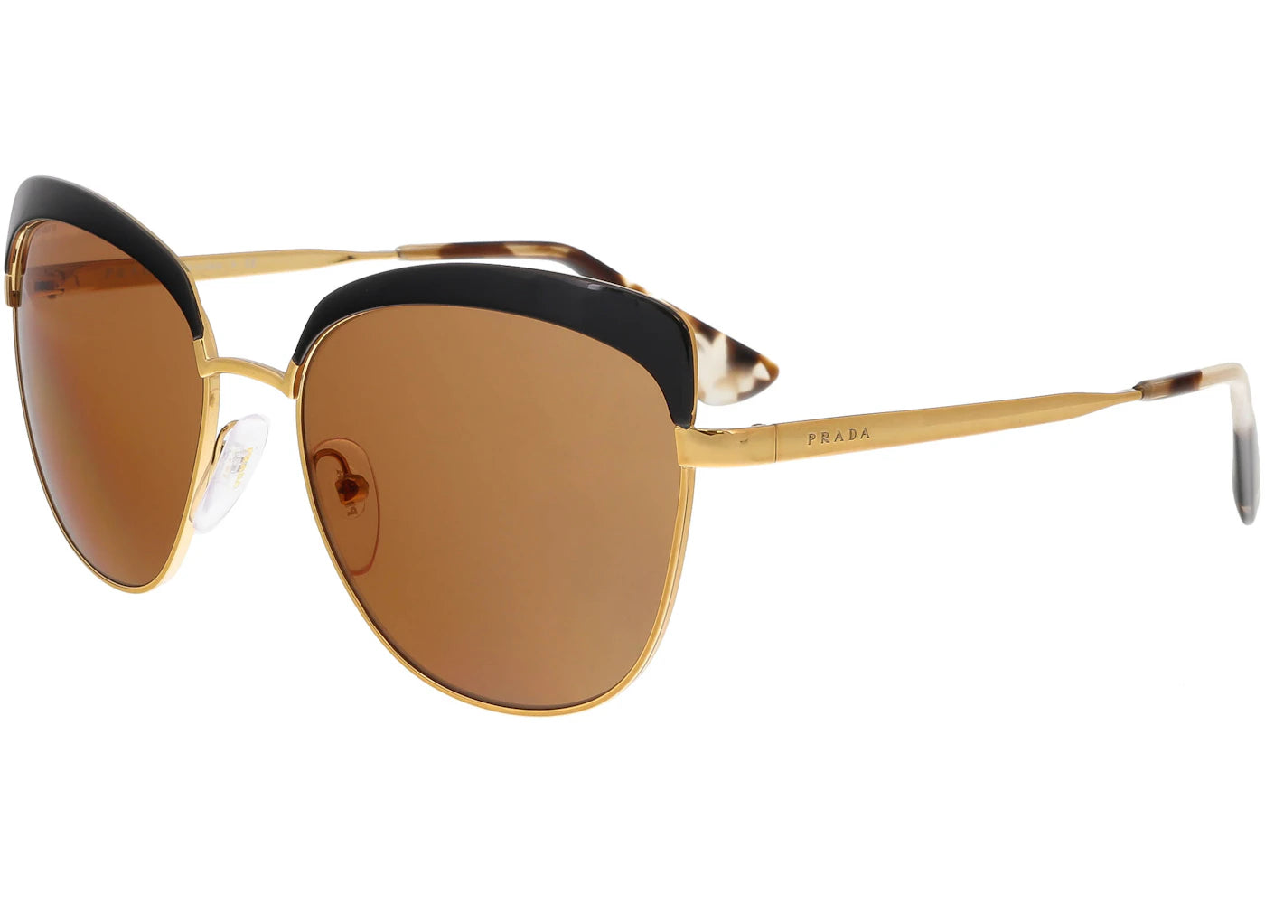 Prada Square Sunglasses Antique Gold/Black (PR 51TS LAX6N0)