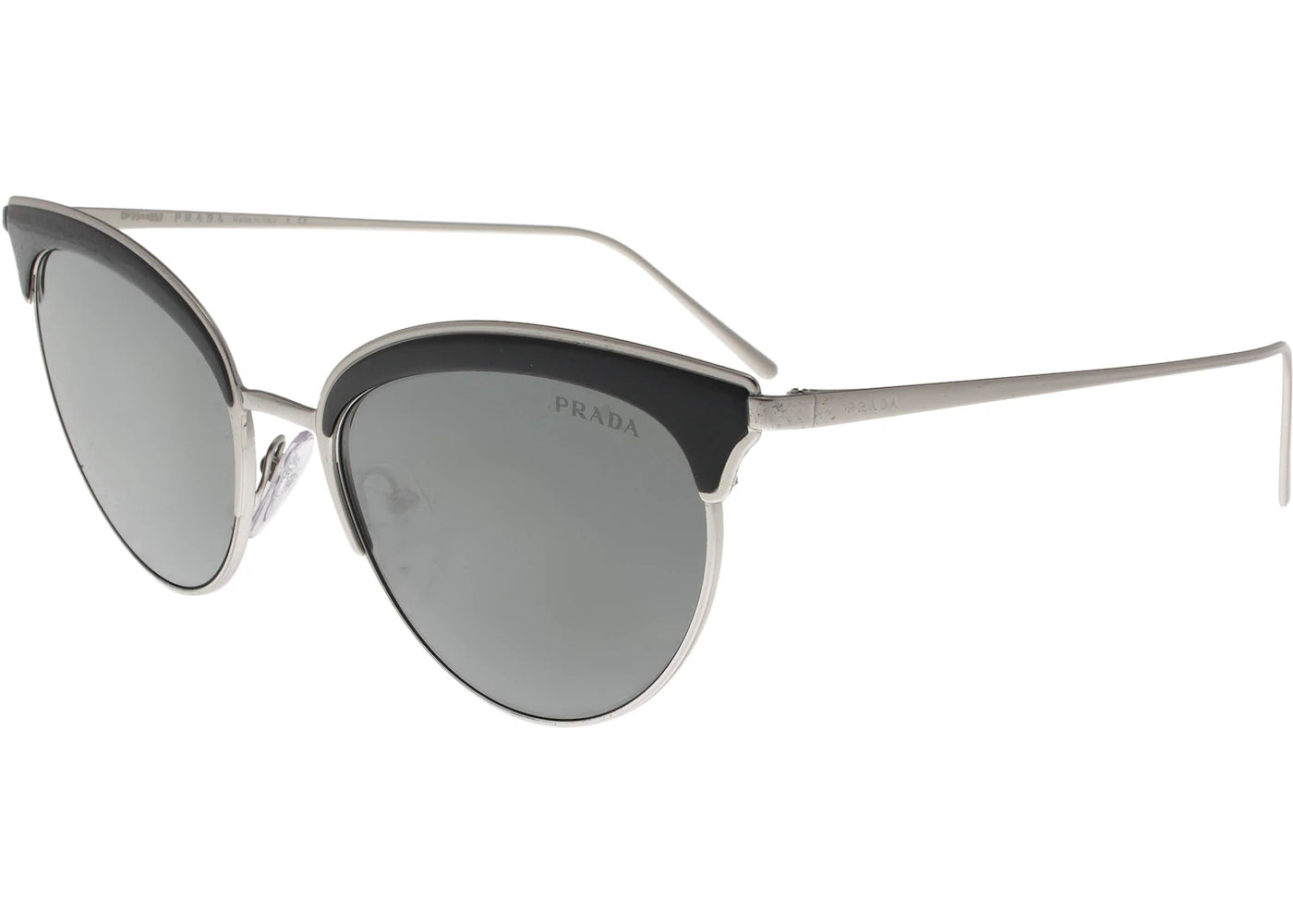 Prada Square Sunglasses Matte Silver/Black (PR60VS 421407 CONCEPTUAL)
