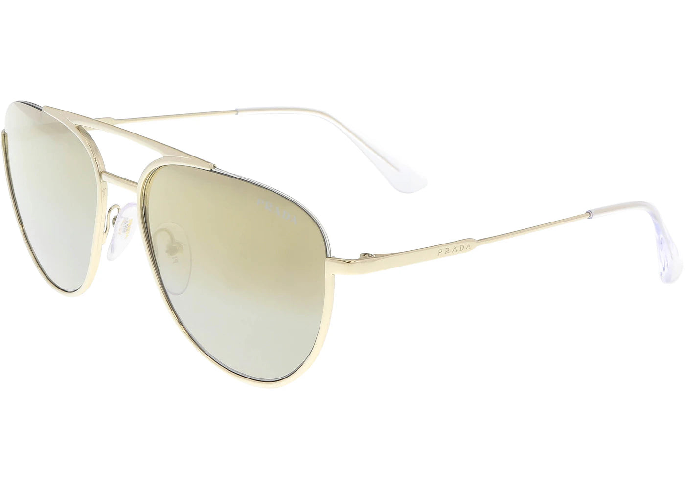 Prada Square Sunglasses Pale Gold (PR 50US ZVN6O0)