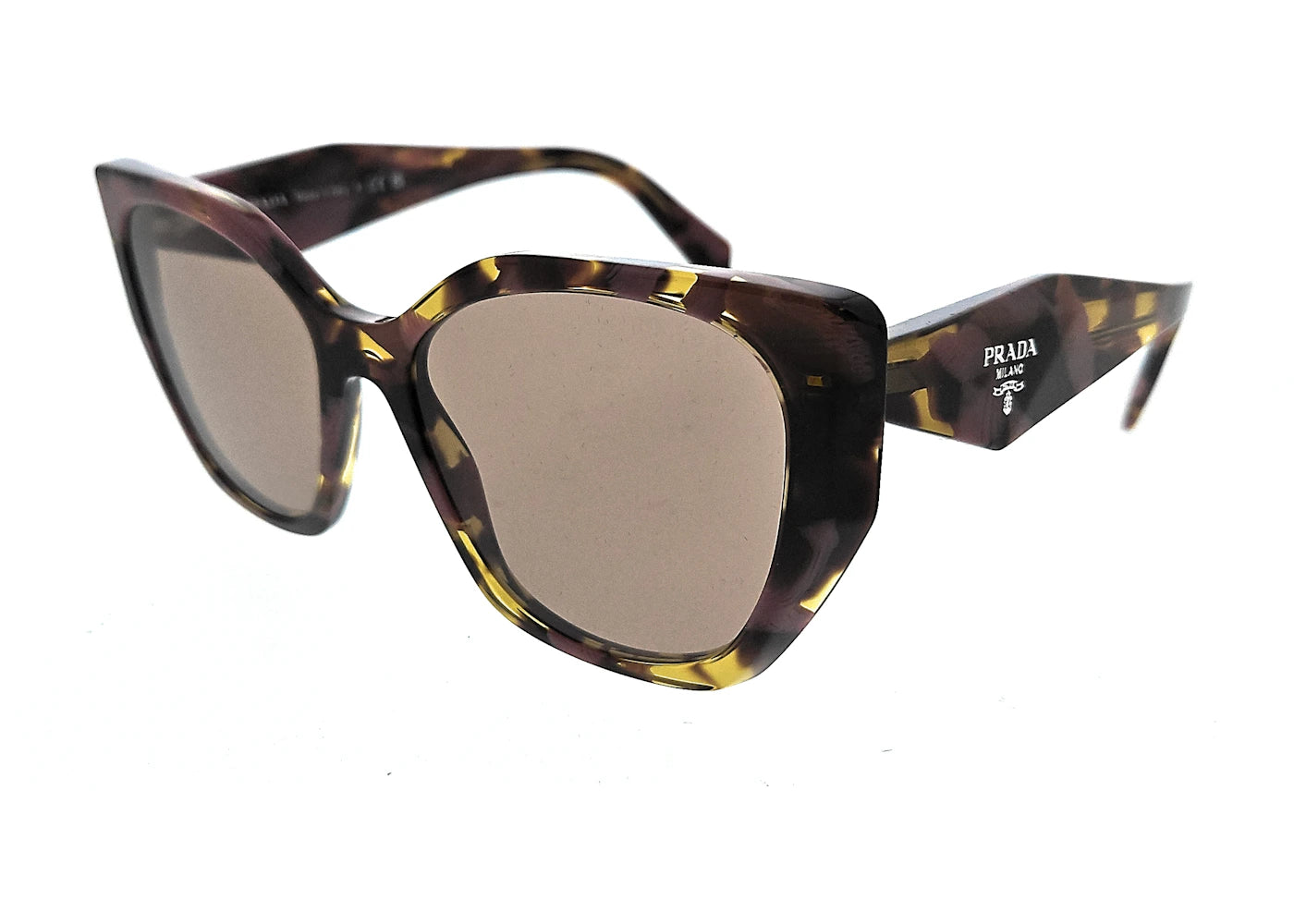 Prada Square Sunglasses Tortoise/Cognac/Begonia (0PR 19ZS 18N10D)
