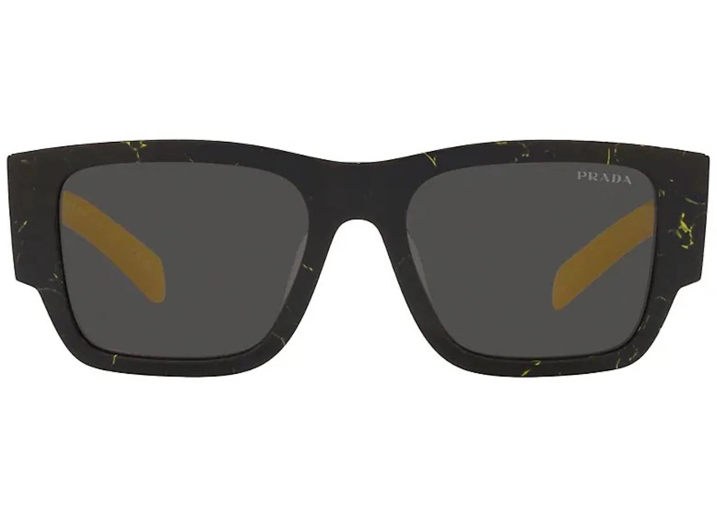 Prada Sunglasses PR 10ZS Black Marble/Yellow (PR10ZS-19D5S0-54)