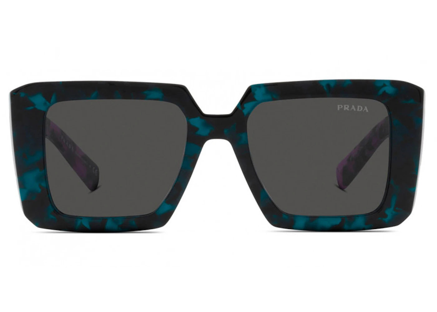 Prada Sunglasses PR 23YS Teal Tortoise/Dark Gray (PR23YS-06Z5S0-51)