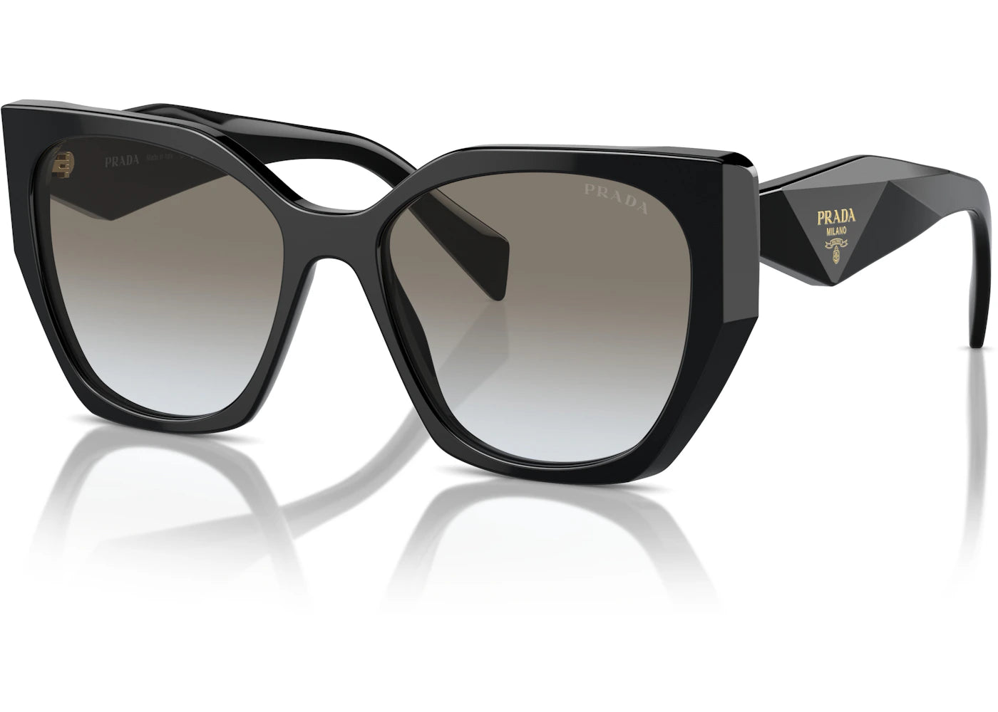 Prada Symbole Logo Pillow Sunglasses Black/Gold (SPR19Z 1AB-0A7)