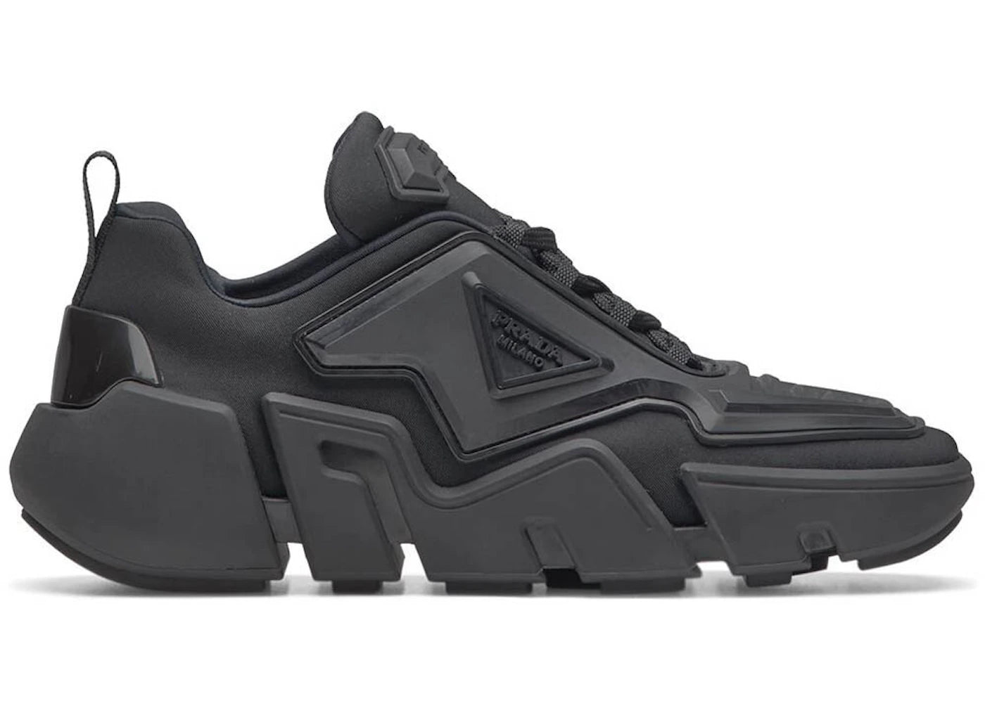 Prada Techno Stretch Sneaker Black