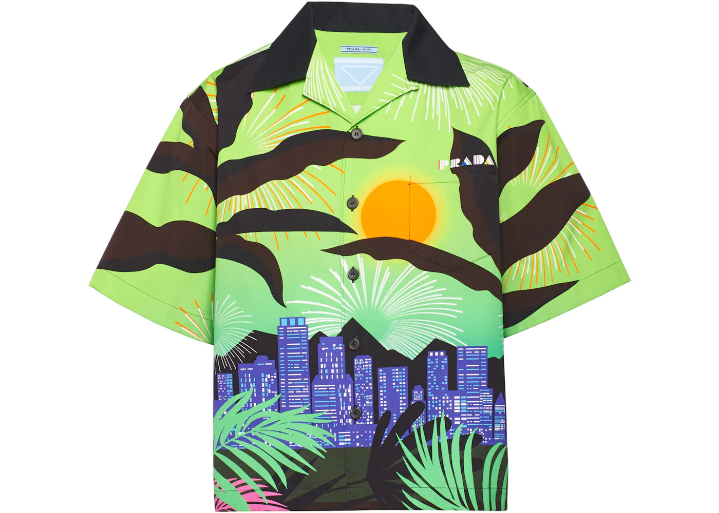 Prada Timecapsule February 2020 Poplin Shirt Green