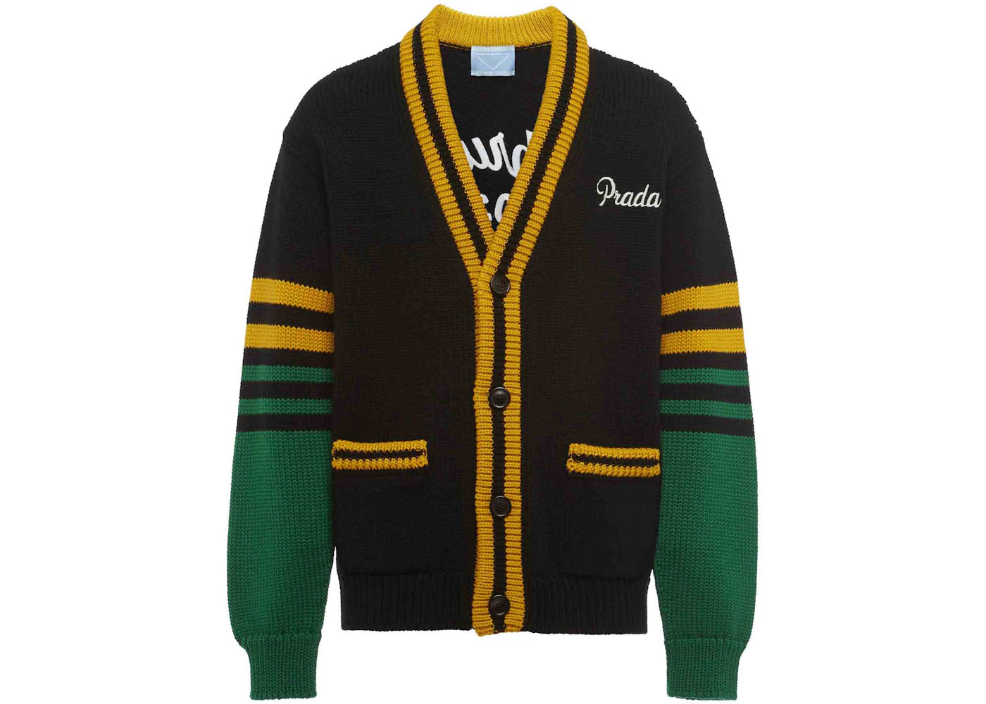 Prada Timecapsule February 2022 Wool Cardigan Black