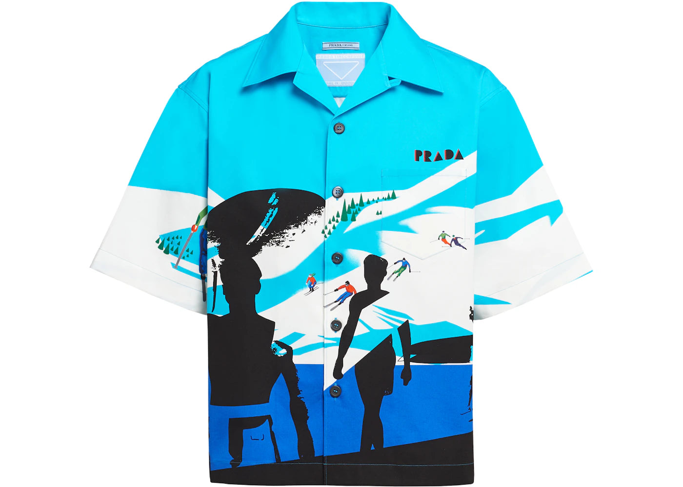 Prada Timecapsule January 2020 Poplin Shirt Blue