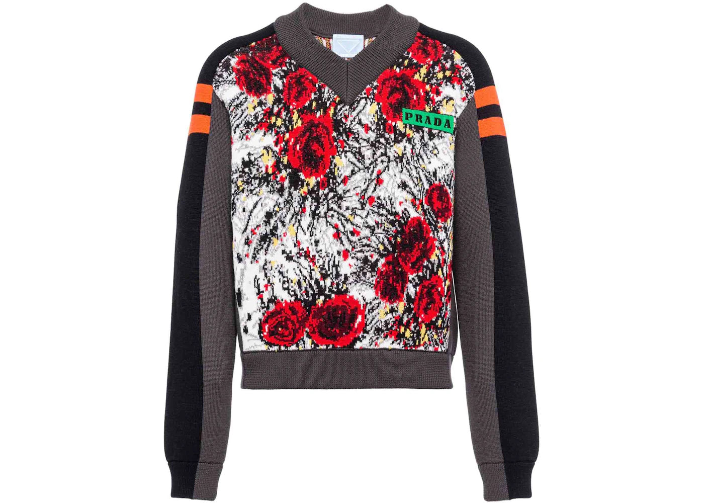 Prada Timecapsule January 2022 Wool Sweater Lead Gray