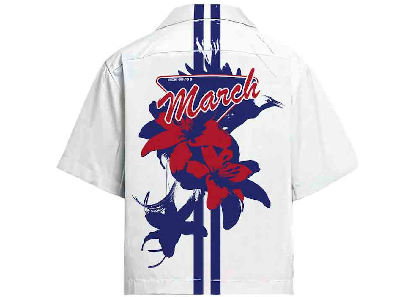 Prada Timecapsule March 2022 Poplin Shirt White/Red