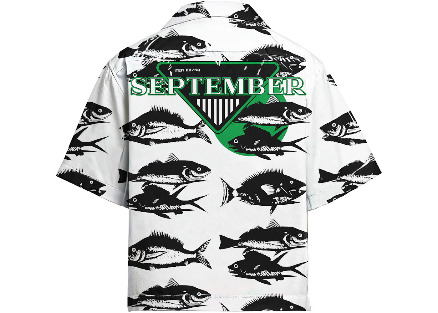 Prada Timecapsule September 2021 Poplin Shirt White/Green