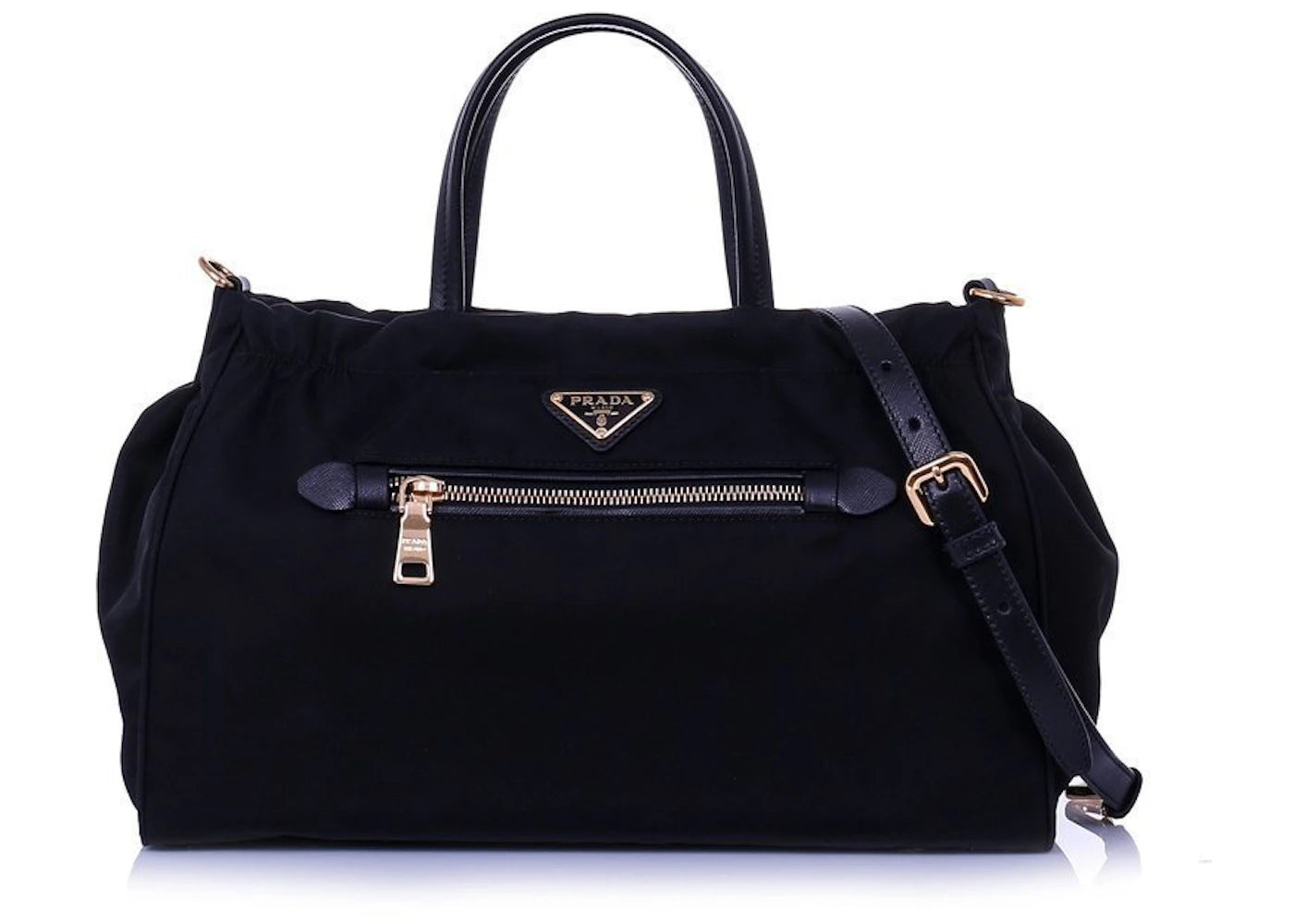 Prada Tote Bag Tessuto Saffiano Black