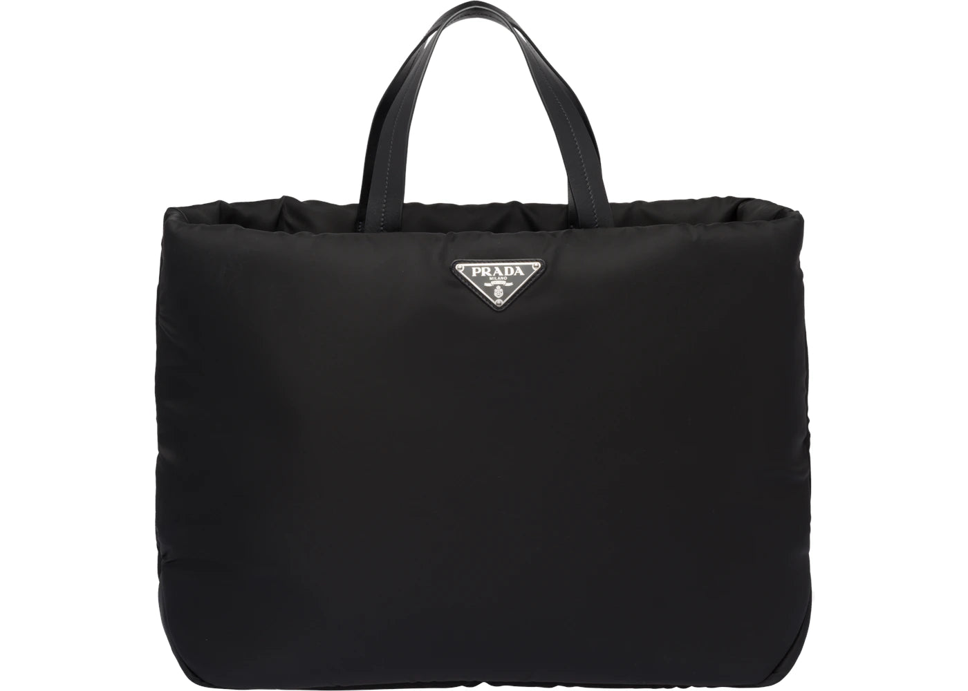 Prada Tote Padded Nylon Medium Black