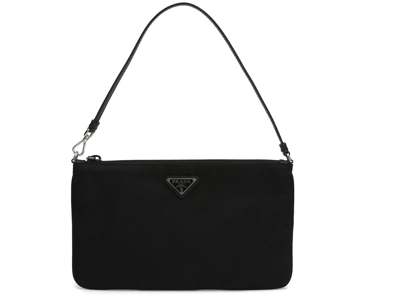 Prada Triange-Logo Shoulder Bag Black