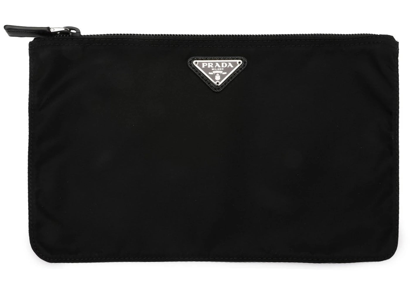 Prada Vela Nylon Pouch Black