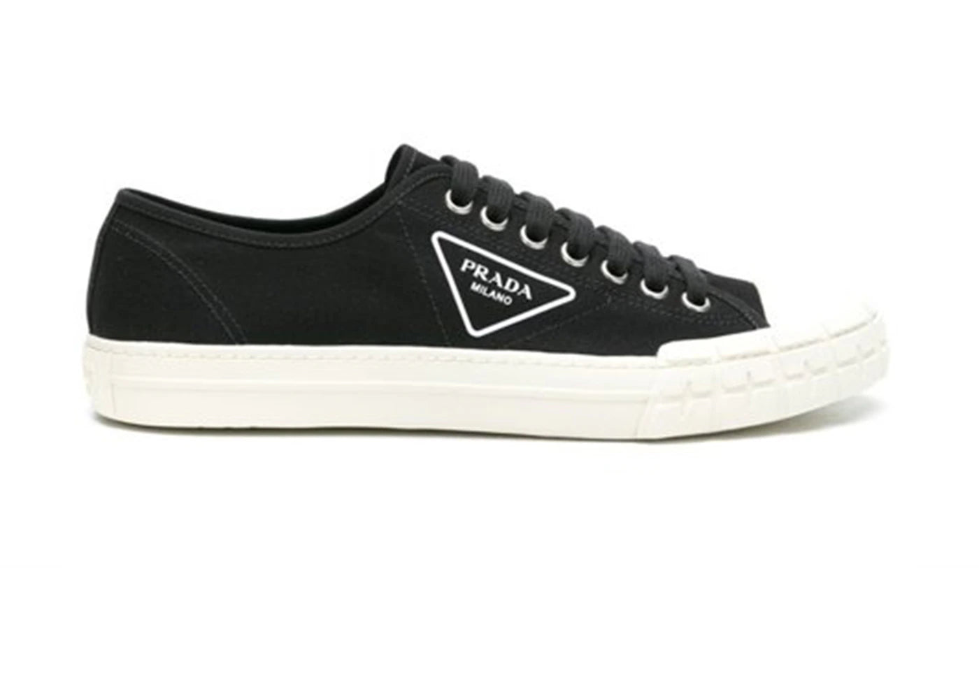 Prada Wheel Cassetta Low Black White