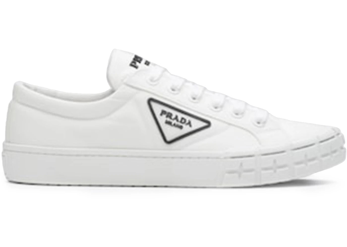 Prada Wheel Cassetta Low White White Black