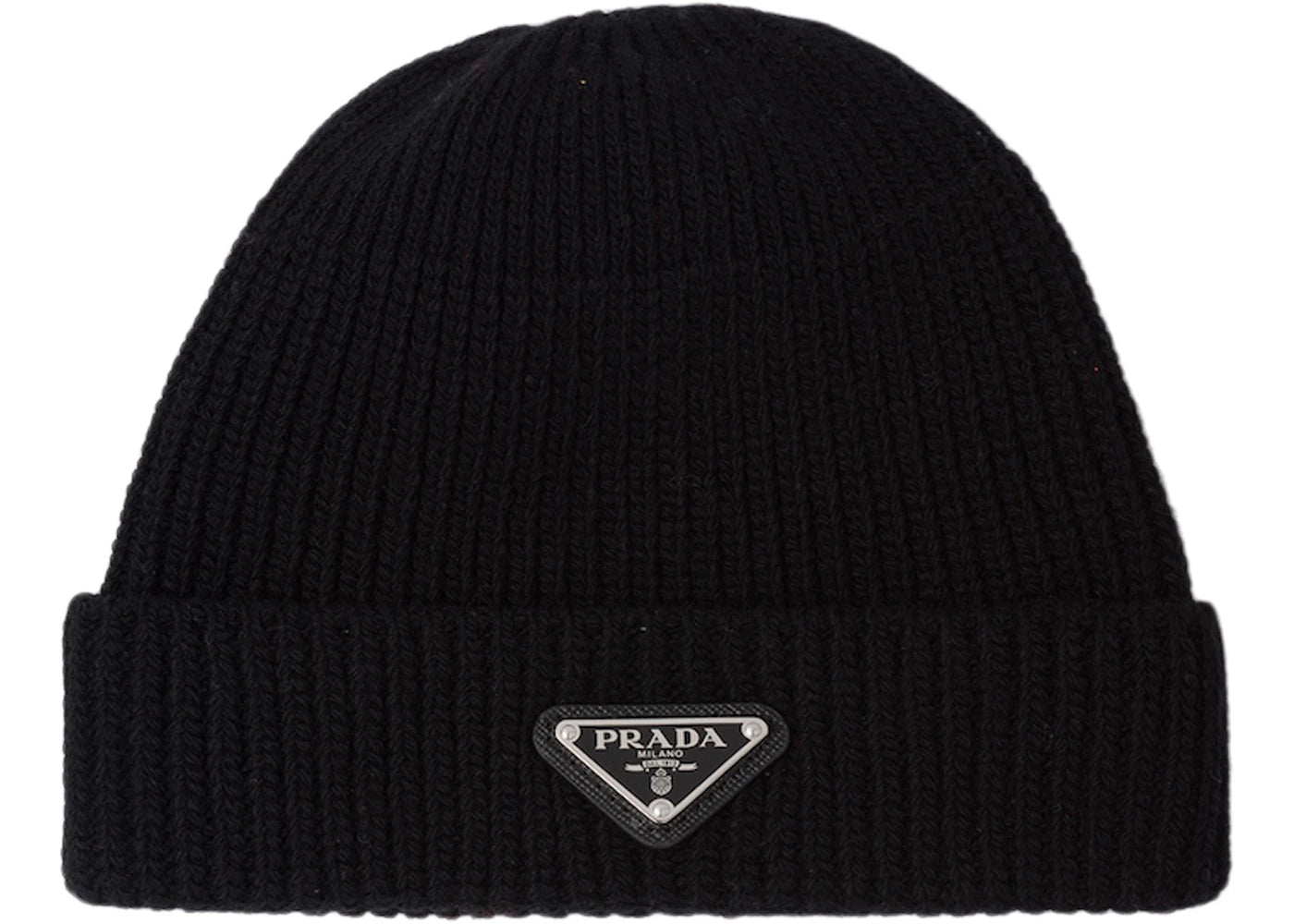 Prada Wool And Cashmere Beanie Black