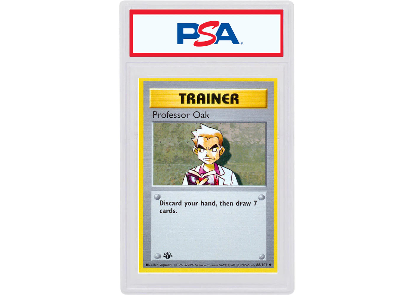 Professor Oak 1999 Pokemon TCG Base Set 1st Edition #88/102 (PSA or BGS Graded)