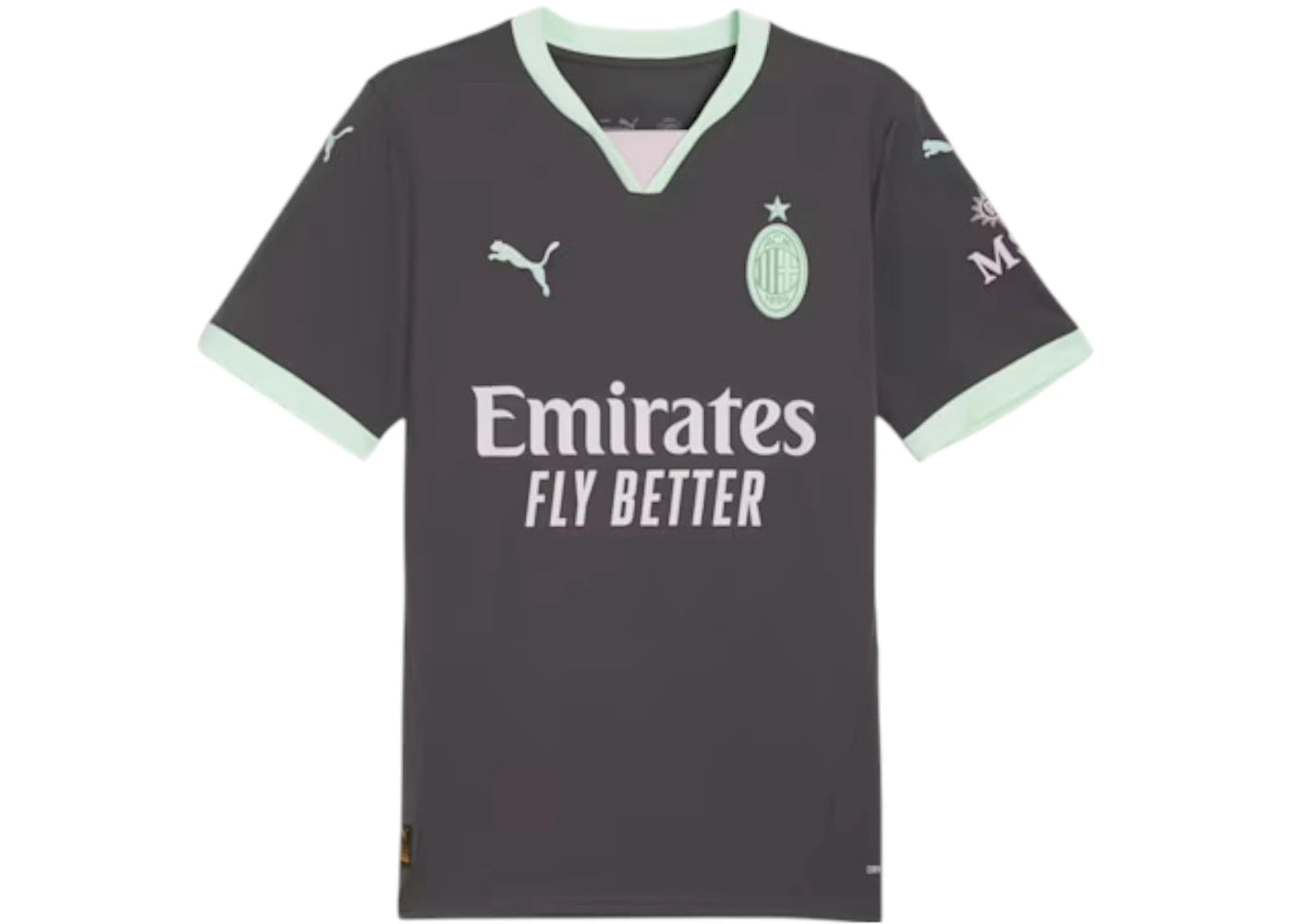 Puma AC Milan 24/25 Replica Third Jersey Shadow Gray/Fresh Mint