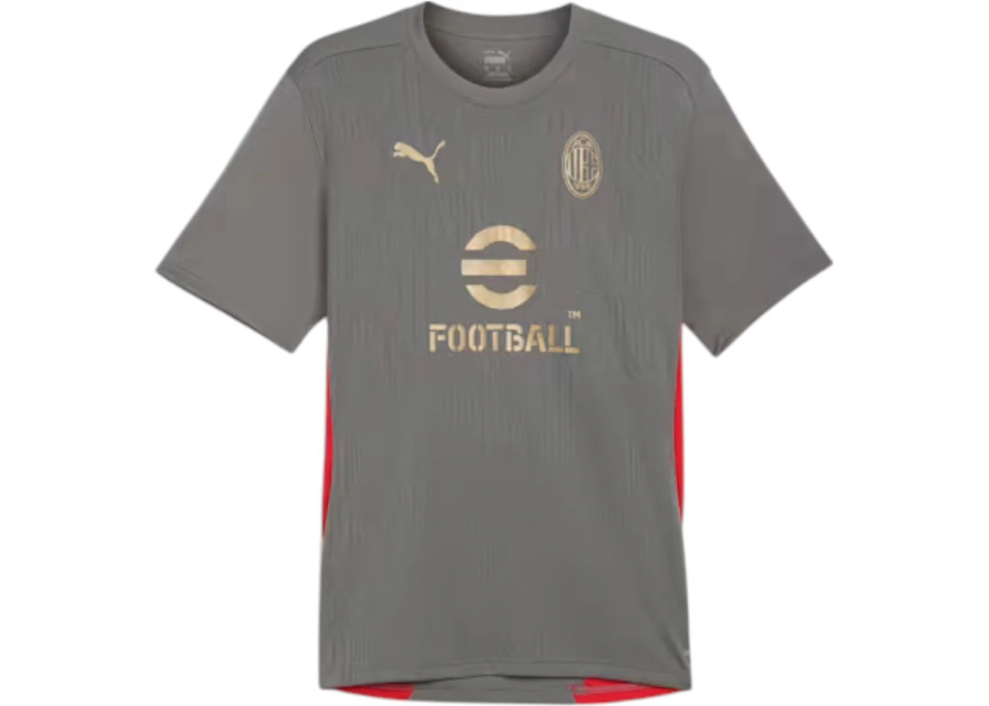 Puma AC Milan Jersey Flat Medium Gray/For All Time Red