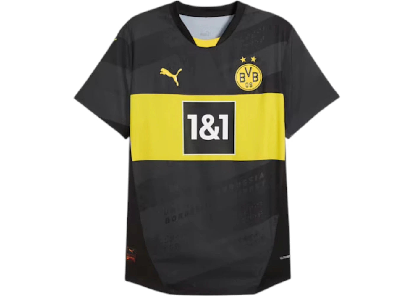 Puma Borussia Dortmund 24/25 Authentic Away Jersey Black/Faster Yellow