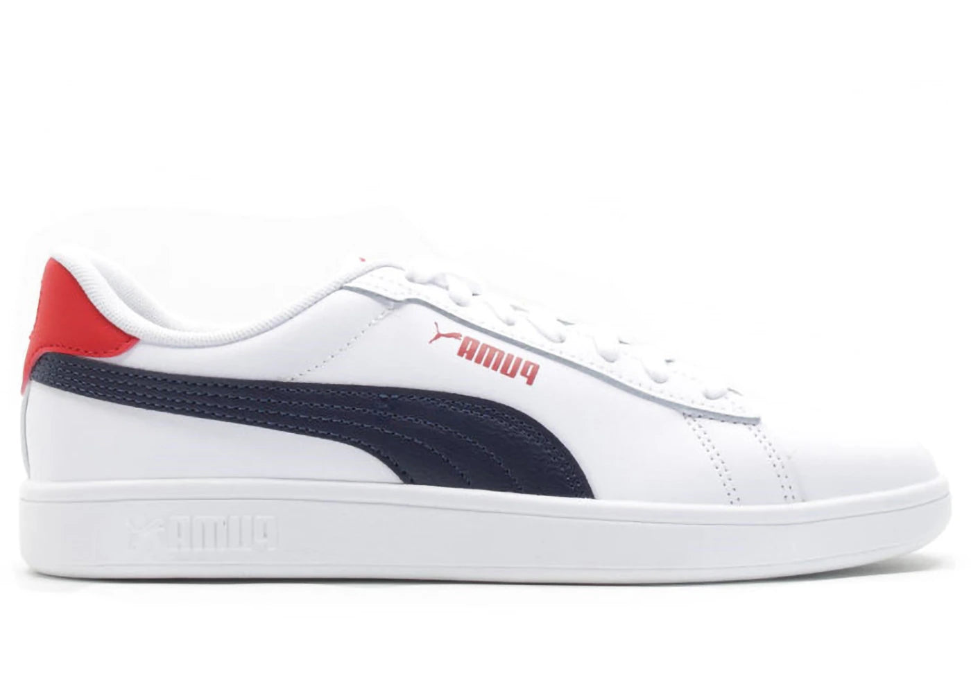 Puma Smash 3.0 L White Navy For All Time Red (GS)