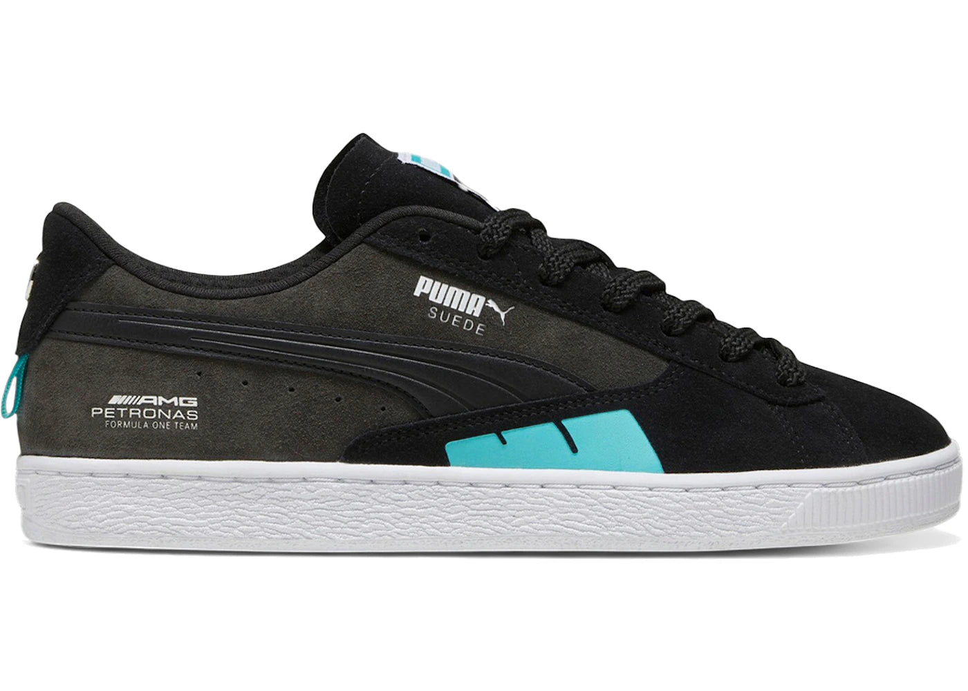 Puma Suede Mercedes-AMG Petronas Motorsport F1 Black Sheen Green