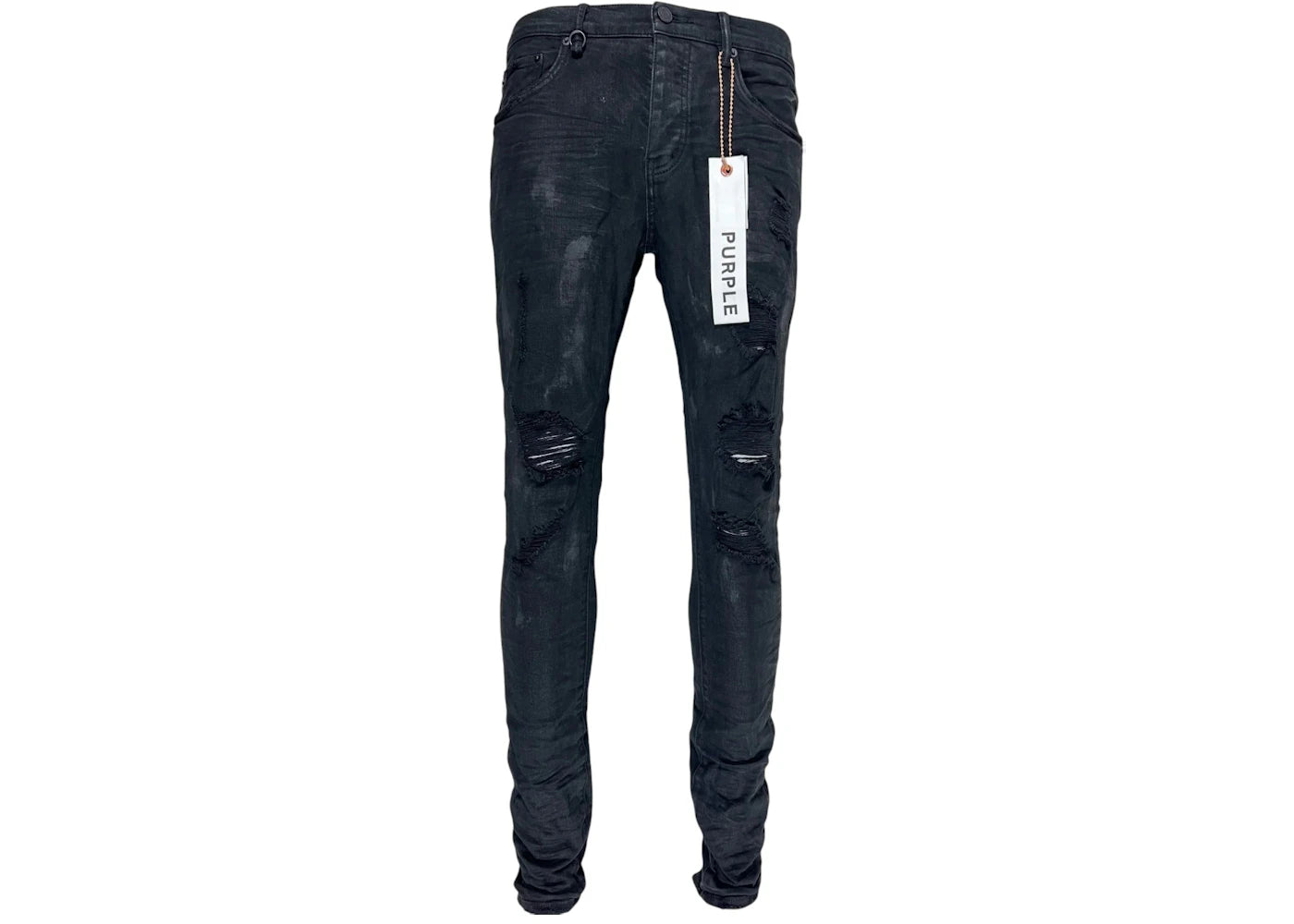 Purple Brand Black Oil Spill Jean Black