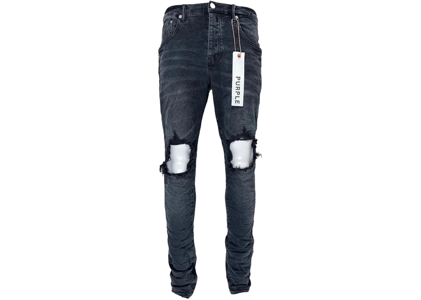 Purple Brand Black Wash Blowout Jean Black