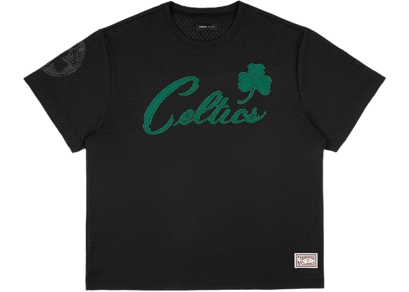 Purple Brand Boston Celtics Mesh Tee Black