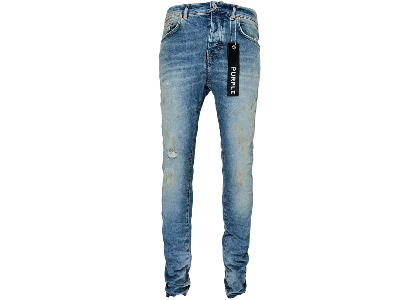 Purple Brand Faded Light Indigo Painter Jean Light Indigo